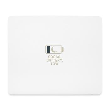 Low battery - Mouse Pad (horizontal) - white - Front