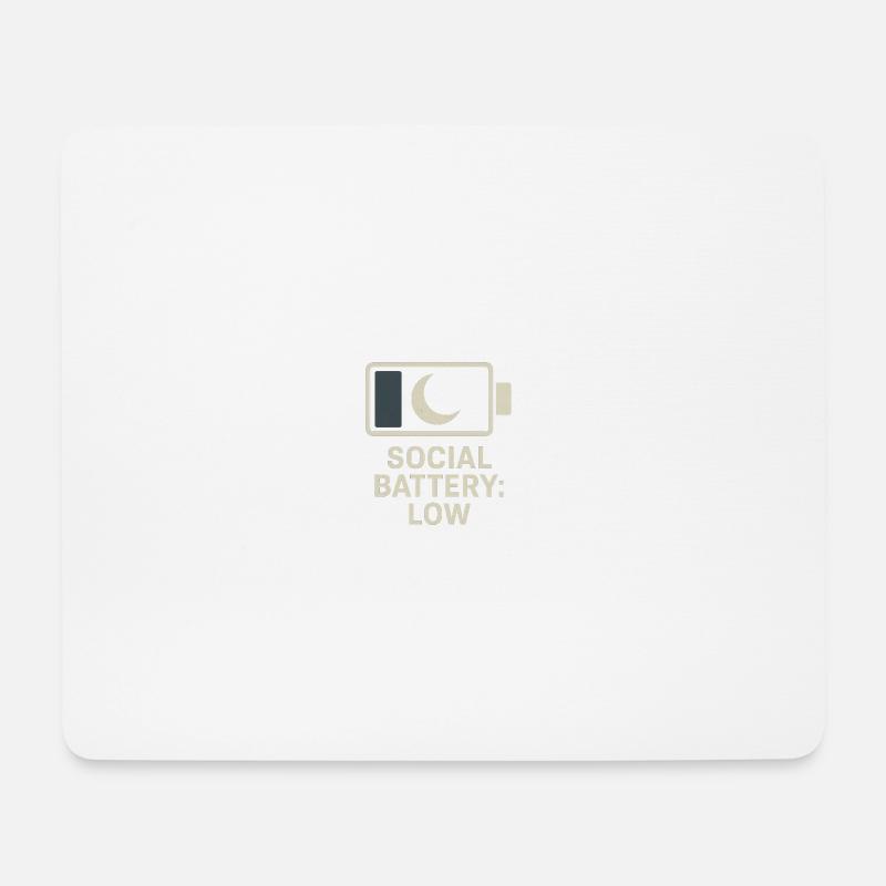Low battery - Mouse Pad (horizontal) - white