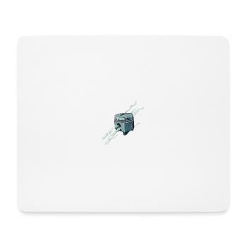 Piston Flame - Mouse Pad (horizontal) - white - Front