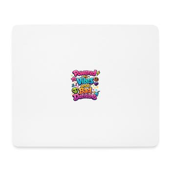 Powered by Vibes - Mouse Pad (horizontal) - white - Front