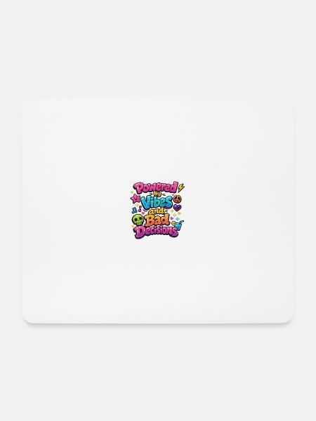 Angetrieben von Vibes - Mousepad (Querformat) - Weiß
