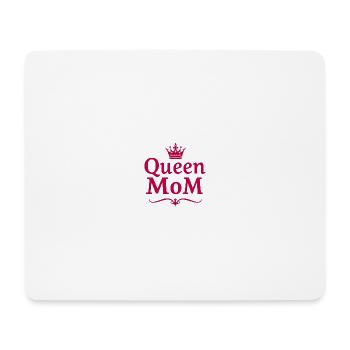 Queen Mom – Stylish Mother's Day Design - Mouse Pad (horizontal) - white - Front