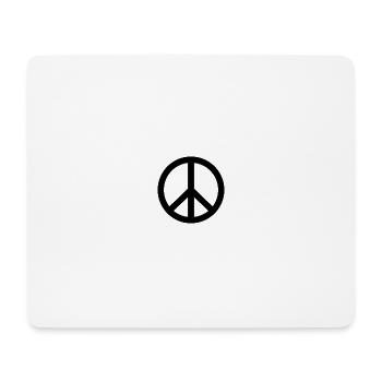 peace - Tapis de souris (format paysage) - blanc - Devant