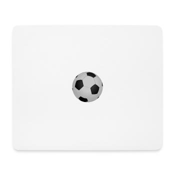 Black and white football pattern - Mouse Pad (horizontal) - white - Front