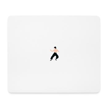 Bruce lee Kampf Pose - Mousepad (Querformat) - Weiß - Vorne