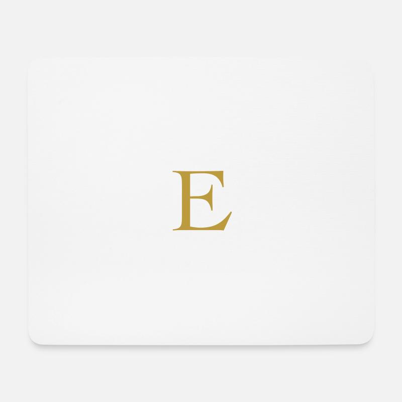 Golden "E" - Mouse Pad (horizontal) - white