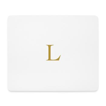 Golden L - Mouse Pad (horizontal) - white - Front
