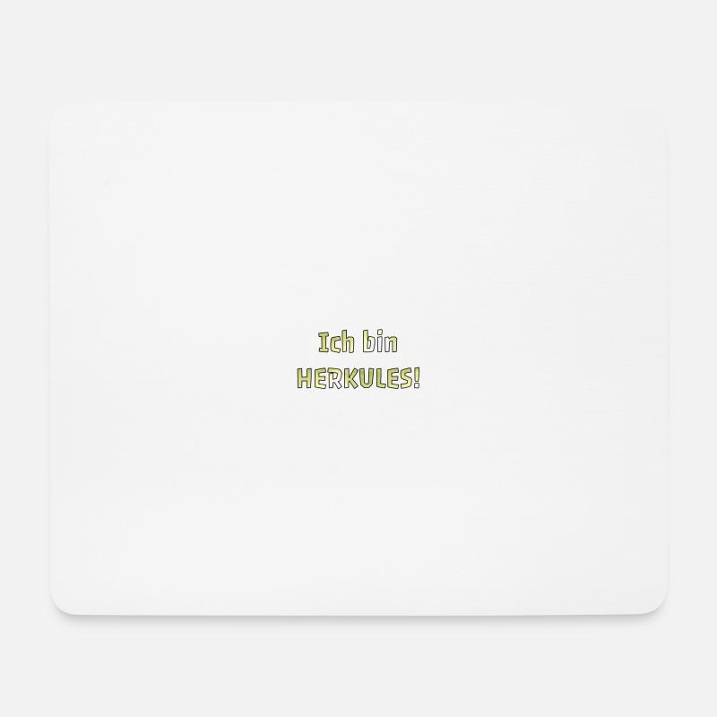 Ich bin HERKULES! - Mousepad (Querformat) - Weiß