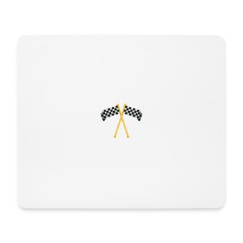 racing flag - Mouse Pad (horizontal) - white - Front