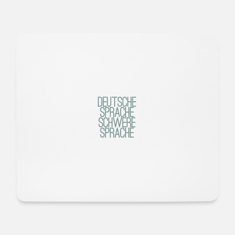 German Language Difficult Language - Mouse Pad (horizontal) - white
