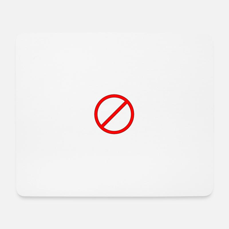 forbidden 🚫 - Mouse Pad (horizontal) - white