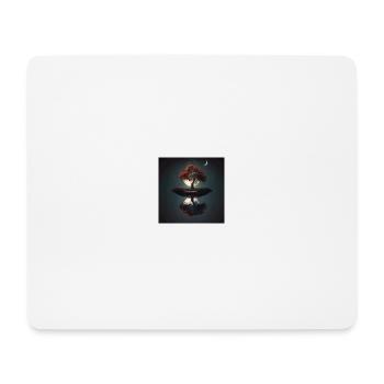 Verträumte Insel bei Nacht - Mousepad (Querformat) - Weiß - Vorne