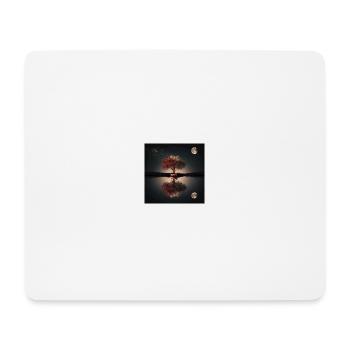 Verträumte Insel bei Nacht - Mousepad (Querformat) - Weiß - Vorne