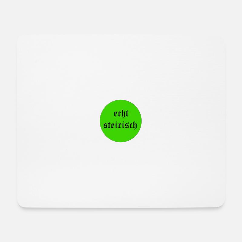 echt steirisch - Mousepad (Querformat) - Weiß