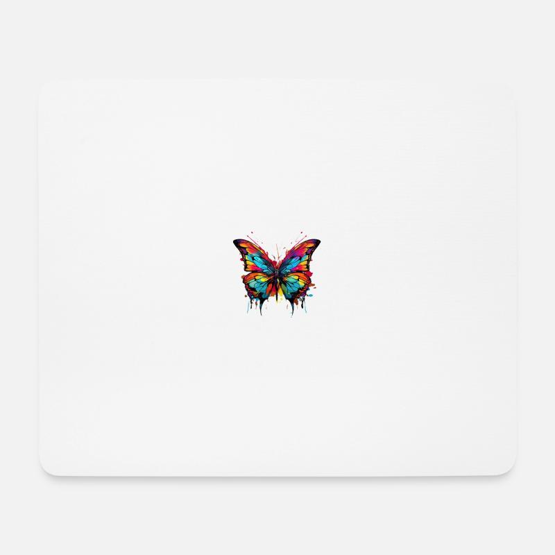 Genau Dein Ding - der rote Schmetterling - Mousepad (Querformat) - Weiß