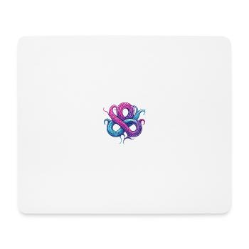 Celtic Triskelion Chimera Heart of Breizh - Mouse Pad (horizontal) - white - Front