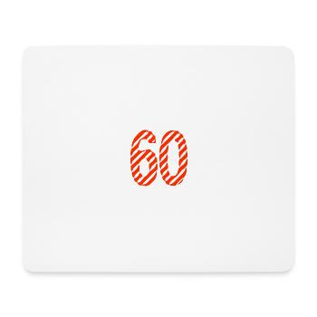 60. 60 JAHRE. 60-JÄHRIGES JUBILÄUM. 60. GEBURTSTAG. - Mousepad (Querformat) - Weiß - Vorne