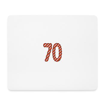 70. 70 JAHRE. 70-JÄHRIGES JUBILÄUM. 70-JÄHRIGES JUBILÄUM. - Mousepad (Querformat) - Weiß - Vorne
