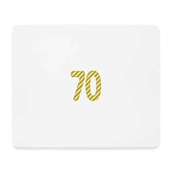70. 70 JAHRE. 70-JÄHRIGES JUBILÄUM. 70-JÄHRIGES JUBILÄUM. - Mousepad (Querformat) - Weiß - Vorne