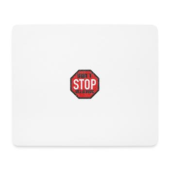 DONT STOP BELIEVING BLACK GRUNGE - Mousepad (Querformat) - Weiß - Vorne