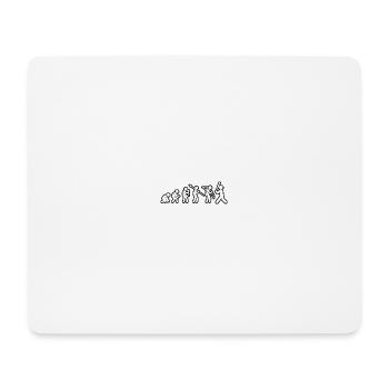 Evolution Baseball White Grunge - Mousepad (Querformat) - Weiß - Vorne