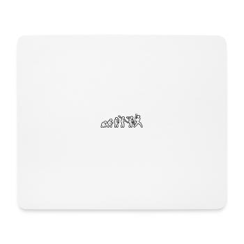 Evolution Baseballer White Grunge - Mousepad (Querformat) - Weiß - Vorne