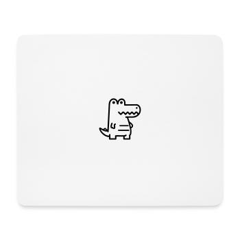 crocodile - Tapis de souris (format paysage) - blanc - Devant