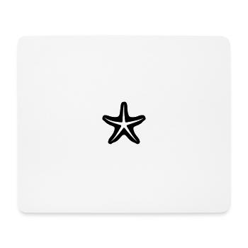 Seestern - Mousepad (Querformat) - Weiß - Vorne