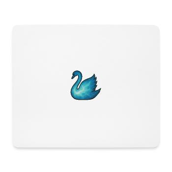 Soul Animal and Guardian Being: Swan - Mouse Pad (horizontal) - white - Front
