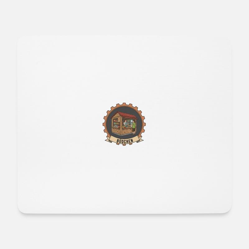 Büdchen Verkaufsstand Illustration - Mousepad (Querformat) - Weiß