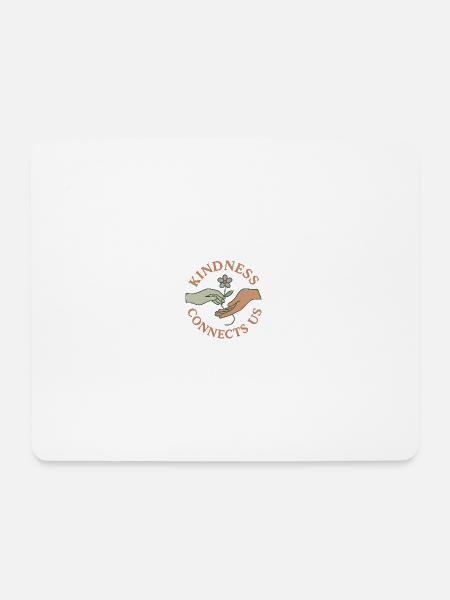 Friendliness unites us - Mouse Pad (horizontal) - white