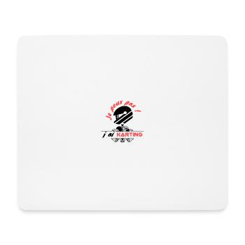 Je peux pas - Karting - Tapis de souris (format paysage) - blanc - Devant