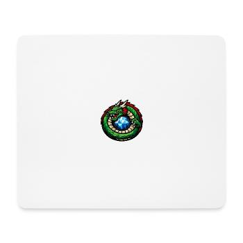 Green Dragon with Diamond - Mouse Pad (horizontal) - white - Front