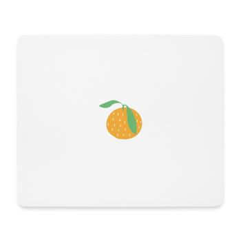 Orange - Mousepad (Querformat) - Weiß - Vorne