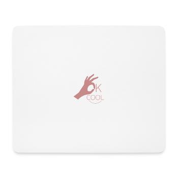 ok cool - Mousepad (Querformat) - Weiß - Vorne