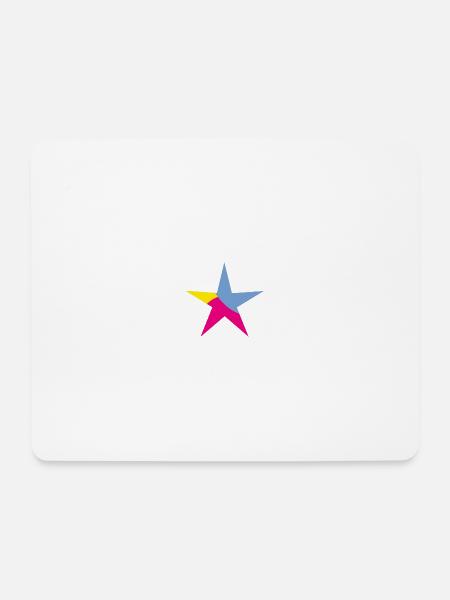 STERN. STERNE. STERN. FEST. JAHRESTAG. WEIHNACHTEN - Mousepad (Querformat) - Weiß