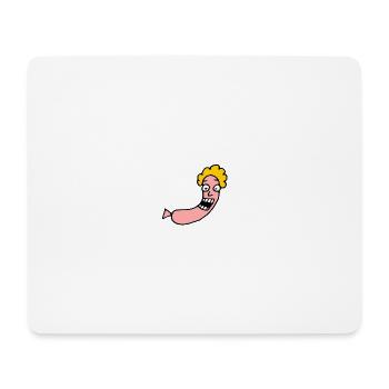 Happy Würstchen - Mousepad (Querformat) - Weiß - Vorne
