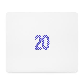 20. 20 JAHRE. 20-JÄHRIGES JUBILÄUM. 20-JÄHRIGES JUBILÄUM. - Mousepad (Querformat) - Weiß - Vorne