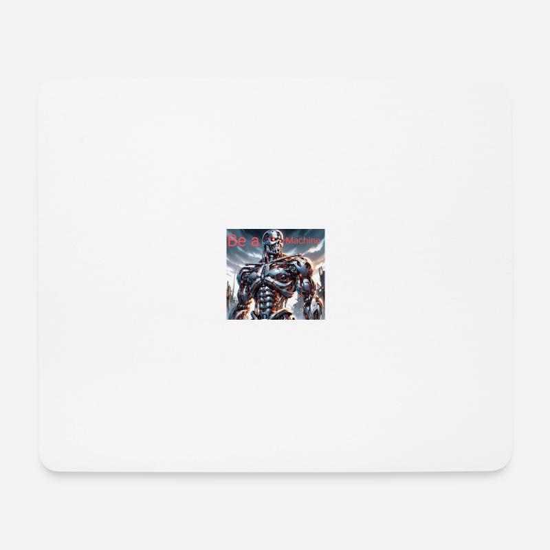 T-800 - Mousepad (Querformat) - Weiß