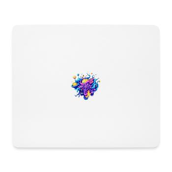 Glücklich - Mousepad (Querformat) - Weiß - Vorne
