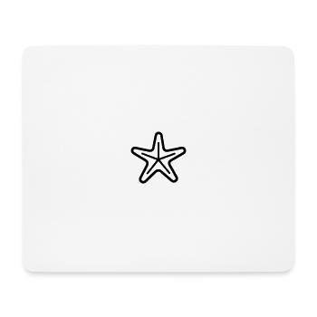 etoile 8 - Tapis de souris (format paysage) - blanc - Devant