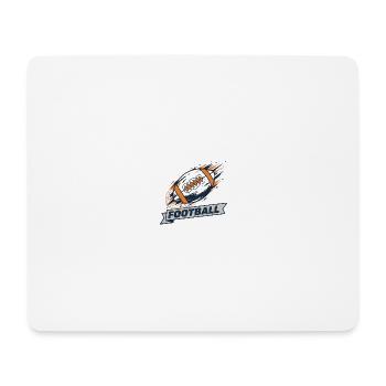 Dynamic football swirl logo - Mouse Pad (horizontal) - white - Front