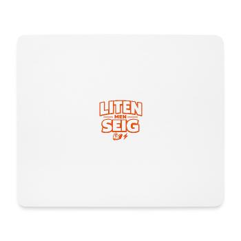 Klein, aber oho! - Mousepad (Querformat) - Weiß - Vorne