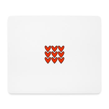 VALENTINE'S DAY. Bachelorette party. I LOVE YOU. I LOVE YOU. LOVE - Mouse Pad (horizontal) - white - Front