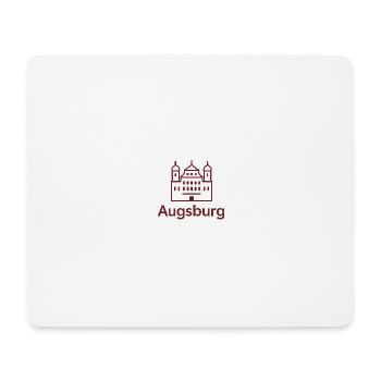 Augsburg Skyline Schlosslinie - Mousepad (Querformat) - Weiß - Vorne
