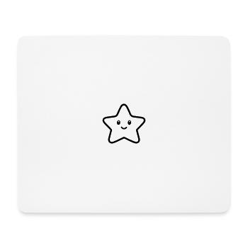etoile 4 - Tapis de souris (format paysage) - blanc - Devant