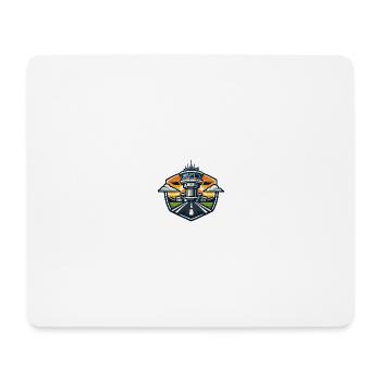 Flughafen Turm Sonnenuntergang - Mousepad (Querformat) - Weiß - Vorne