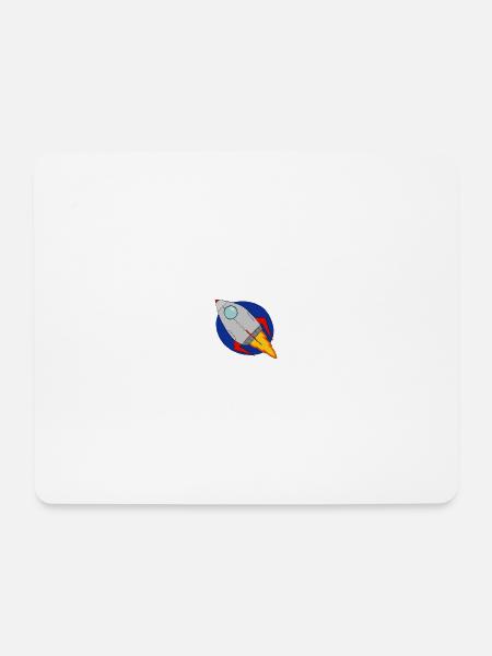 Rakete - Mousepad (Querformat) - Weiß