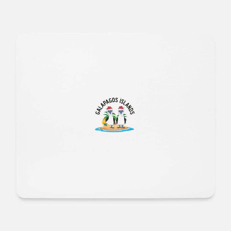Galapagos Inseln Blaufußtölpel Weihnachten - Mousepad (Querformat) - Weiß