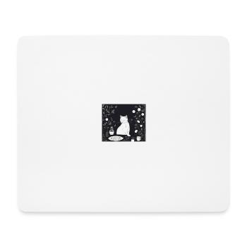 Miau - Mousepad (Querformat) - Weiß - Vorne